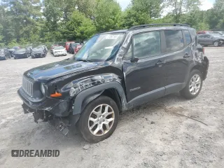 2017 Jeep Renegade Latitude with VIN ZACCJBBB5HPE42766, listed as a Copart auction lot 61397165 with 98,441 mi miles and Salvage title. Bid and sale history available at DreamBid. Image 1.