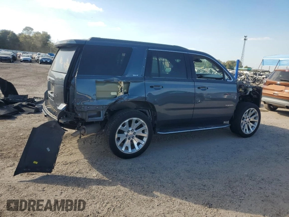 2019 GMC Yukon SLT with VIN 1GKS1BKC0KR387936, listed as a Copart auction lot 77191904 with 60,514 mi miles and Salvage Title. Bid and sale history available at carsss.com. Image 3.