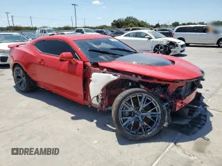 2023 Chevrolet Camaro ZL1 with VIN 1G1FK1R61P0128493, listed as a Copart auction lot 67058044 with 6,194 mi miles and Salvage title. Bid and sale history available at DreamBid. Image 4.