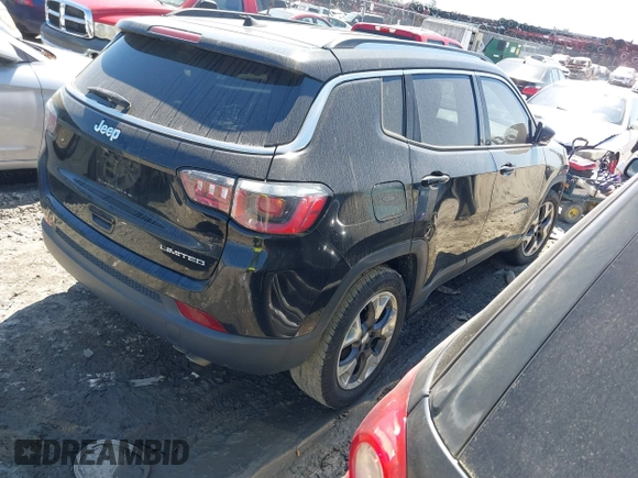 2019 Jeep Compass Limited z VIN 3C4NJCCB5KT667265, wystawiony jako IAAI lot #41805204 z przebiegiem 125 978 mil mil oraz . Historia ofert i sprzedaży dostępna na DreamBid. Obrazek 4.