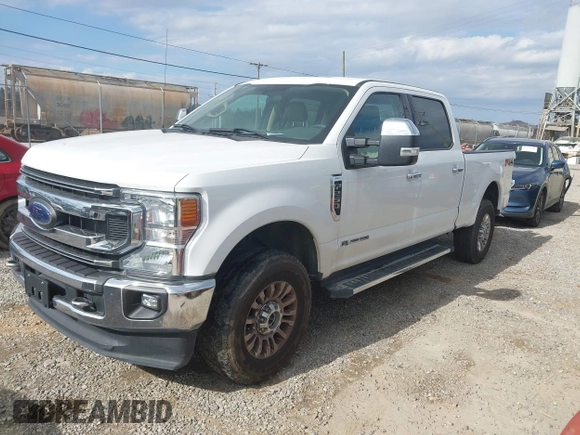 2021 Ford Super Duty F-250 SRW XL with VIN 1FT7W2BT9MEC80591, listed as a IAAI auction lot 41477749 with 32,034 mi miles. Bid and sale history available at carsss.com. Image 2.