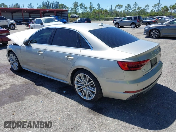 2017 Audi A4 Premium Plus with VIN WAULNAF49HN036926, listed as a IAAI auction lot 41832391 with 50,065 mi miles. Bid and sale history available at carsss.com. Image 3.