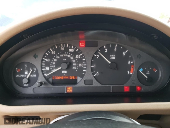 1997 BMW 3 Series 1.9L with VIN 4USCH7324VLB77939, listed as a Copart auction lot 86445034 with 70,848 mi miles and Salvage Title. Bid and sale history available at carsss.com. Image 9.