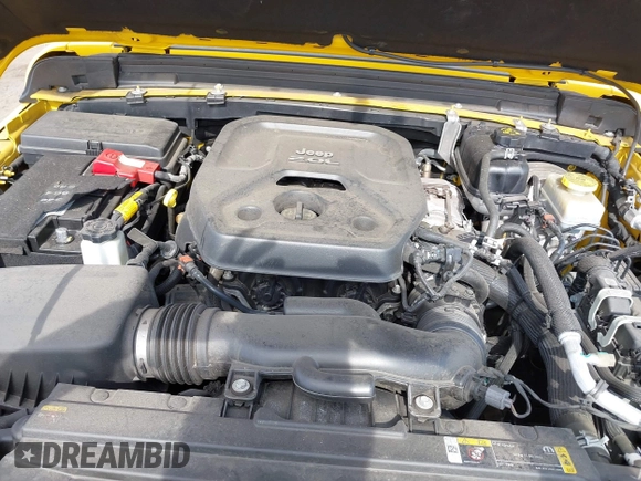 2021 Jeep Wrangler Unlimited Sport S with VIN 1C4HJXDN4MW744315, listed as a IAAI auction lot 42242941 with 35,344 mi miles and . Bid and sale history available at DreamBid. Image 10.
