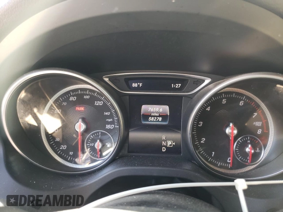 2018 Mercedes-Benz CLA with VIN WDDSJ4GB6JN556618, listed as a Copart auction lot 45758763 with 58,278 mi miles. Bid and sale history available at carsss.com. Image 9.