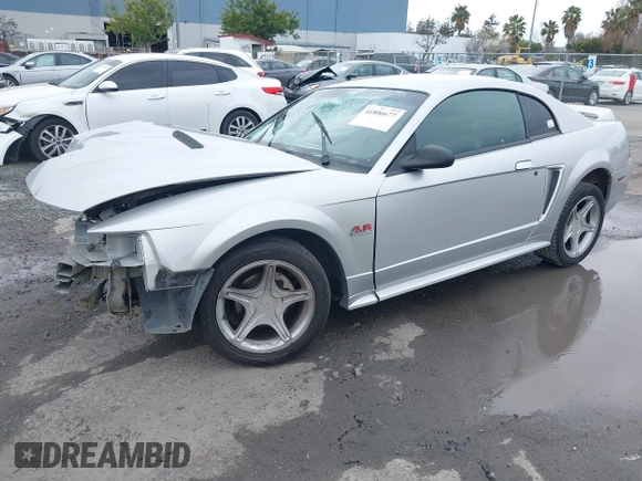1999 Ford Mustang GT with VIN 1FAFP42X0XF215981, listed as a IAAI auction lot 41806677 with 152,295 mi miles. Bid and sale history available at carsss.com. Image 2.