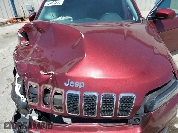 2021 Jeep Cherokee Latitude Lux z VIN 1C4PJLMX4MD112156, wystawiony jako Copart lot #53464955 z przebiegiem 11 822 mil mil oraz Nie do naprawy • Non repairable. Historia ofert i sprzedaży dostępna na DreamBid. Obrazek 12.