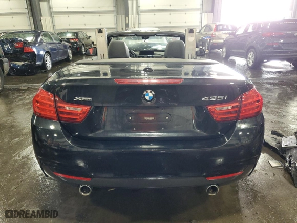 2015 BMW 4 Series 435i xDrive with VIN WBA3T7C57FP942371, listed as a Copart auction lot 68321723 with 0 mi miles and Salvage Title. Bid and sale history available at carsss.com. Image 6.