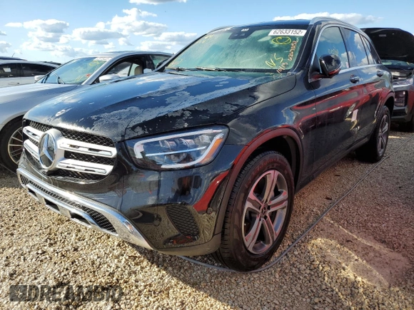 2022 Mercedes-Benz GLC with VIN W1N0G8DBXNV385950, listed as a Copart auction lot 62633152 with 0 mi miles. Bid and sale history available at carsss.com. Image 2.