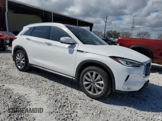 2022 Infiniti QX50 LUXE with VIN 3PCAJ5BA9NF112888, listed as a Copart auction lot 41300913 with 6,189 mi miles. Bid and sale history available at carsss.com. Image 4.