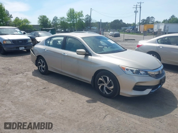 2017 Honda Accord LX with VIN 1HGCR2F33HA168044, listed as a IAAI auction lot 42106704 with 135,882 mi miles. Bid and sale history available at carsss.com. Image 1.