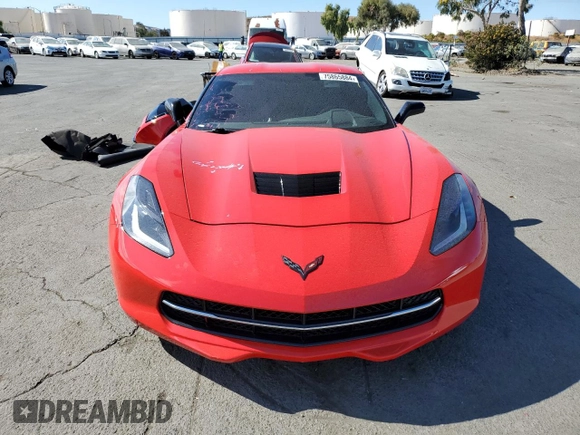 2015 Chevrolet Corvette 2LT with VIN 1G1YD2D74F5117885, listed as a Copart auction lot 75865884 with 54,008 mi miles and Salvage Title. Bid and sale history available at carsss.com. Image 5.