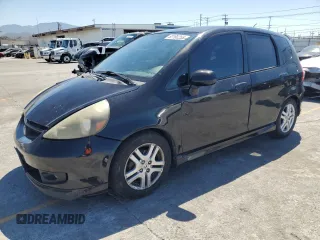 2008 Honda Fit Sport z VIN JHMGD38688S042119, wystawiony jako Copart lot #52190255 z przebiegiem 248 322 mil mil oraz Szkoda całkowita • Salvage title. Historia ofert i sprzedaży dostępna na DreamBid. Obrazek 1.
