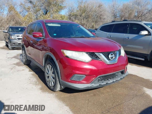 2015 Nissan Rogue SV with VIN KNMAT2MV9FP552979, listed as a IAAI auction lot 41412809 with 235,127 mi miles. Bid and sale history available at carsss.com. Image 1.