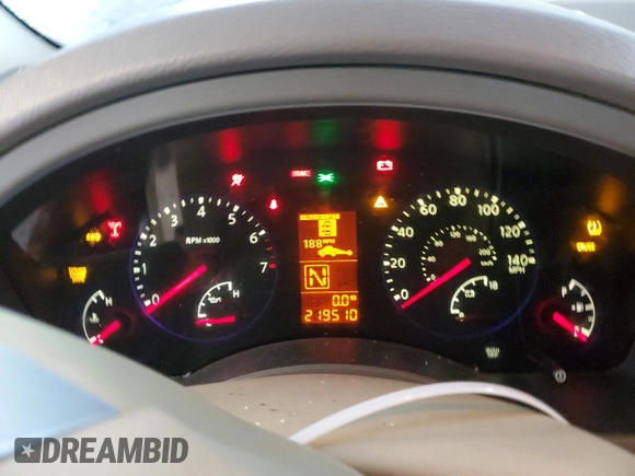 2008 Infiniti QX56 with VIN 5N3AA08C88N913512, listed as a Copart auction lot 45629565 with 219,510 mi miles and Salvage Title. Bid and sale history available at DreamBid. Image 9.