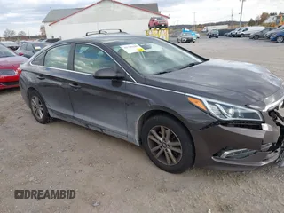 2015 Hyundai Sonata SE with VIN 5NPE24AF0FH040682, listed as a IAAI auction lot 40789480 with 144,741 mi miles and . Bid and sale history available at DreamBid. Image 1.