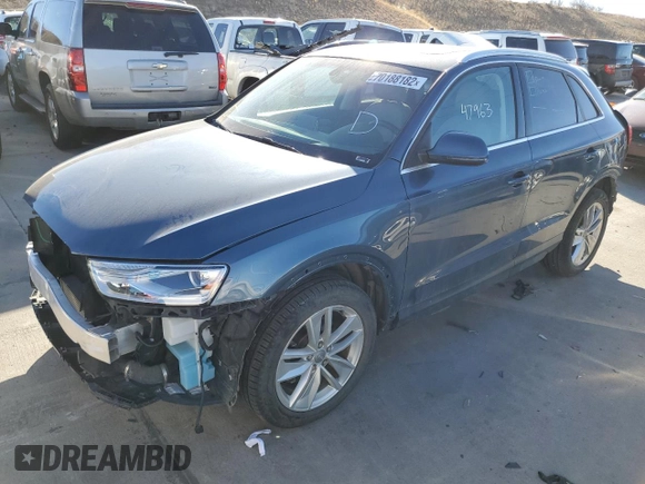 2017 Audi Q3 Premium Plus with VIN WA1JCCFS5HR010322, listed as a Copart auction lot 70188182 with 47,963 mi miles. Bid and sale history available at carsss.com. Image 1.