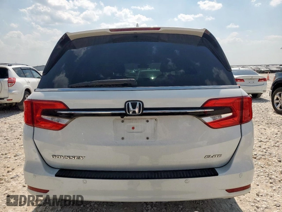 2022 Honda Odyssey Elite с VIN 5FNRL6H99NB057388, выставлен на аукционе Copart как лот 58220605 с пробегом 34 469 миль миль и Списание • Salvage title. История ставок и продаж доступна на DreamBid. Изображение 6.