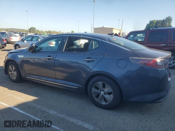 2014 Kia Optima Hybrid LX with VIN KNAGM4AD0E5064638, listed as a Copart auction lot 67062984 with 0 mi miles and Clean Title. Bid and sale history available at carsss.com. Image 2.