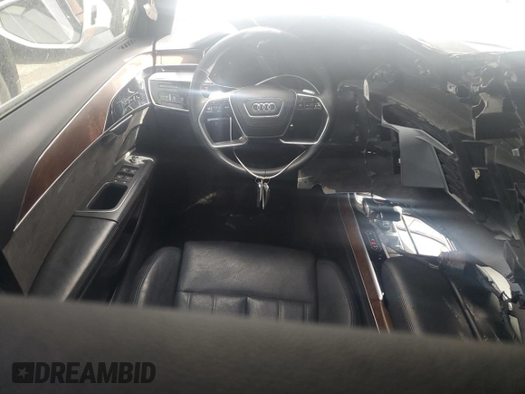 2021 Audi A8 with VIN WAU8DAF87MN011853, listed as a Copart auction lot 47758395 with 63,217 mi miles and Salvage Title. Bid and sale history available at carsss.com. Image 8.