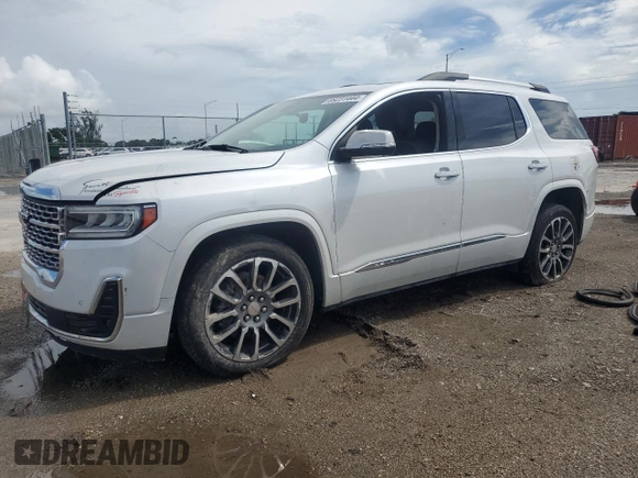 2022 GMC Acadia Denali with VIN 1GKKNPLS9NZ154553, listed as a Copart auction lot 69231444 with 105,997 mi miles and Salvage Title. Bid and sale history available at carsss.com. Image 1.