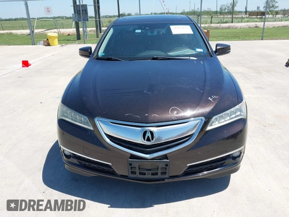 2015 Acura TLX Tech with VIN 19UUB1F54FA027274, listed as a IAAI auction lot 41977673 with 169,691 mi miles. Bid and sale history available at carsss.com. Image 12.