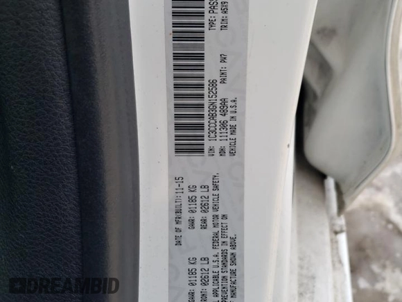 2016 Chrysler 200 Limited with VIN 1C3CCCAB3GN152586, listed as a Copart auction lot 43789435 with 139,915 mi miles and Salvage Title. Bid and sale history available at DreamBid. Image 12.