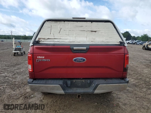 2015 Ford F-150 XLT with VIN 1FTEW1EG8FKE33918, listed as a Copart auction lot 60972635 with 258,002 mi miles and Salvage title. Bid and sale history available at DreamBid. Image 6.