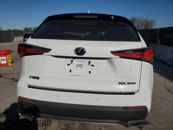 2019 Lexus NX with VIN JTJYARBZ7K2135948, listed as a Copart auction lot 45428675 with 61,523 mi miles and Non Repairable. Bid and sale history available at carsss.com. Image 6.