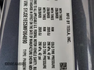 2021 Tesla Model 3 Performance z VIN 5YJ3E1EC5MF064890, wystawiony jako Copart lot #57186755 z przebiegiem 47 830 mil mil oraz Szkoda całkowita • Salvage title. Historia ofert i sprzedaży dostępna na DreamBid. Obrazek 12.