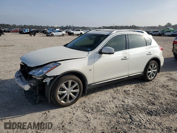 2016 Infiniti QX50 with VIN JN1BJ0RPXGM232164, listed as a Copart auction lot 48797335 with 70,997 mi miles and Salvage Title. Bid and sale history available at carsss.com. Image 1.