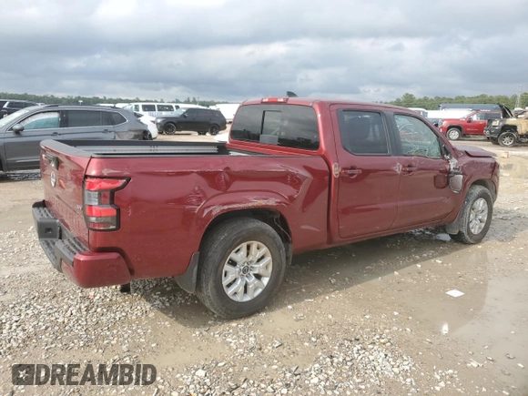2024 Nissan Frontier SV with VIN 1N6ED1FJ0RN617797, listed as a Copart auction lot 54576125 with 9,183 mi miles and Salvage title. Bid and sale history available at DreamBid. Image 3.
