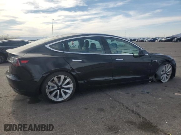 2018 Tesla Model 3 Long Range Battery with VIN 5YJ3E1EA3JF053638, listed as a Copart auction lot 49630965 with 52,131 mi miles and Salvage Title. Bid and sale history available at DreamBid. Image 3.