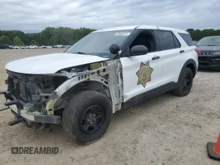 2021 Ford Police Interceptor Utility z VIN 1FM5K8ABXMGC00925, wystawiony jako Copart lot #58053215 z przebiegiem 80 549 mil mil oraz Szkoda całkowita • Salvage title. Historia ofert i sprzedaży dostępna na DreamBid. Obrazek 1.