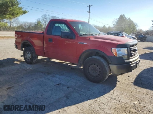 2013 Ford F-150 XL with VIN 1FTMF1EMXDKD87815, listed as a Copart auction lot 80028764 with 218,969 mi miles and Salvage Title. Bid and sale history available at carsss.com. Image 4.