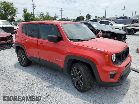 2021 Jeep Renegade Jeepster with VIN ZACNJDAB6MPM46550, listed as a Copart auction lot 58136275 with 36,327 mi miles and Salvage title. Bid and sale history available at DreamBid. Image 4.