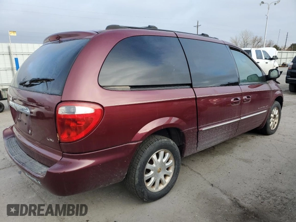 2001 Chrysler Town & Country LXi with VIN 2C8GP54L71R217272, listed as a Copart auction lot 47755345 with Not Provided miles and Salvage Title. Bid and sale history available at DreamBid. Image 3.