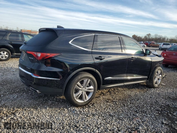 2022 Acura MDX with VIN 5J8YE1H39NL037080, listed as a Copart auction lot 79623834 with 42,271 mi miles and Salvage Title. Bid and sale history available at carsss.com. Image 3.