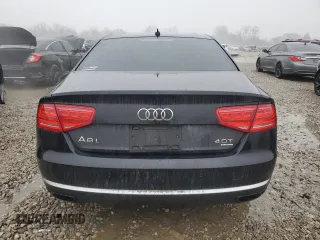 2013 Audi A8 4.0L with VIN WAUR2AFD3DN010884, listed as a Copart auction lot 42517495 with 123,212 mi miles and Salvage title. Bid and sale history available at DreamBid. Image 6.