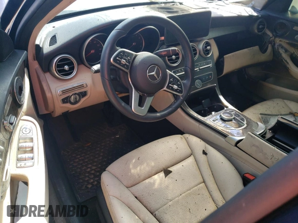 2020 Mercedes-Benz C with VIN W1KWF8DB0LR600137, listed as a Copart auction lot 68458384 with Not Provided miles and Salvage Title. Bid and sale history available at carsss.com. Image 8.