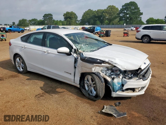 2018 Ford Fusion SE z VIN 3FA6P0LU7JR141756, wystawiony jako Copart lot #57490345 z przebiegiem Nie podano mil oraz Szkoda całkowita • Salvage title. Historia ofert i sprzedaży dostępna na DreamBid. Obrazek 4.