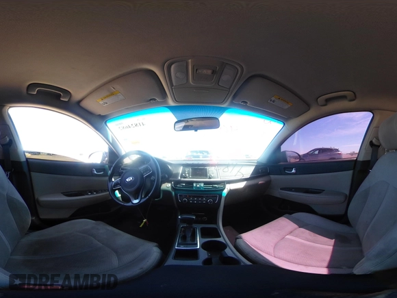 2016 Kia Optima LX Turbo with VIN 5XXGT4L13GG030586, listed as a IAAI auction lot 41824682 with 147,401 mi miles. Bid and sale history available at carsss.com. Image 18.