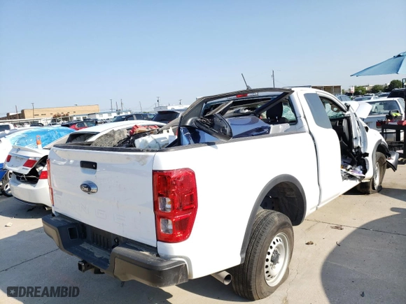 2021 Ford Ranger XL with VIN 1FTER1EH4MLD80299, listed as a Copart auction lot 49685272 with 0 mi miles and Non Repairable. Bid and sale history available at carsss.com. Image 4.