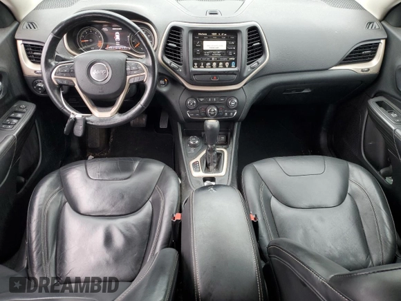 2015 Jeep Cherokee Limited with VIN 1C4PJMDSXFW759064, listed as a Copart auction lot 53570035 with 153,747 mi miles and Salvage Title. Bid and sale history available at DreamBid. Image 8.