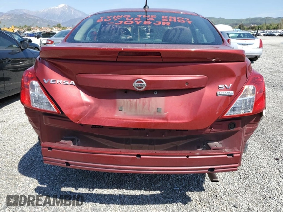 2018 Nissan Versa Sedan SV with VIN 3N1CN7APXJL873376, listed as a Copart auction lot 52180865 with 201,526 mi miles and Salvage Title. Bid and sale history available at carsss.com. Image 6.
