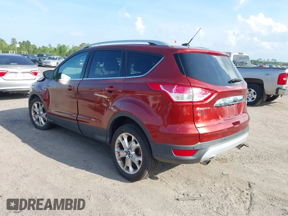 2014 Ford Escape Titanium with VIN 1FMCU0JX7EUB96463, listed as a IAAI auction lot 41935190 with 67,098 mi miles. Bid and sale history available at carsss.com. Image 3.