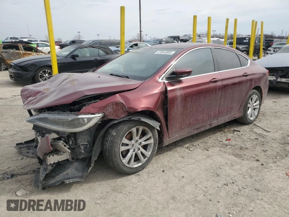 2015 Chrysler 200 Limited with VIN 1C3CCCAB5FN618761, listed as a Copart auction lot 47644505 with 136,155 mi miles and Salvage title. Bid and sale history available at DreamBid. Image 1.