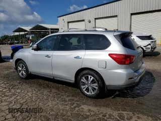 2017 Nissan Pathfinder SV z VIN 5N1DR2MN9HC909191, wystawiony jako Copart lot #56389135 z przebiegiem 95 101 mil mil oraz Szkoda całkowita • Salvage title. Historia ofert i sprzedaży dostępna na DreamBid. Obrazek 2.