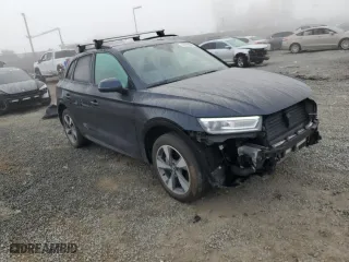 2020 Audi Q5 Premium with VIN WA1ANAFY1L2098550, listed as a Copart auction lot 46002835 with 64,491 mi miles and Salvage Title. Bid and sale history available at carsss.com. Image 4.