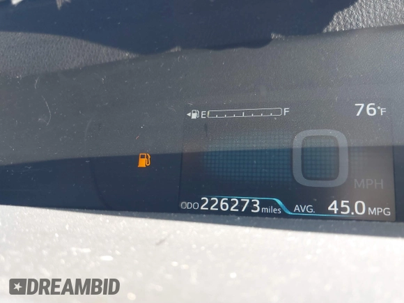 2016 Toyota Prius Two with VIN JTDKBRFU7G3527057, listed as a IAAI auction lot 41638241 with 226,273 mi miles. Bid and sale history available at carsss.com. Image 14.